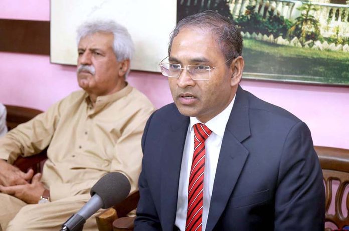 Deputy High Commissioner of Bangladesh Mehbob-ul-Aalam address to media persons at Press Club