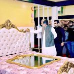 Advisor to the Prime Minister on Kashmir Affairs and Gilgit Baltistan, Qamar Zaman Kaira visiting a stall at Furniture Exhibition