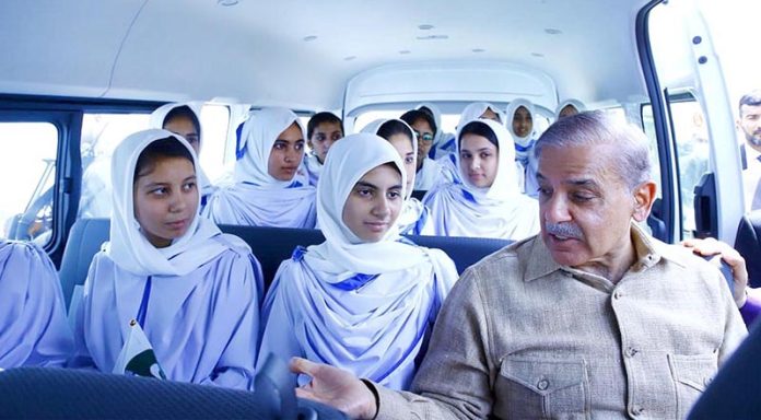 Prime Minister Muhammad Shehbaz Sharif interacts with children from Pakistan Sweet Homes Prime Minister Muhammad Shehbaz Sharif interacts with children from Pakistan Sweet Homes