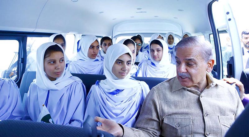 Prime Minister Muhammad Shehbaz Sharif interacts with children from Pakistan Sweet Homes