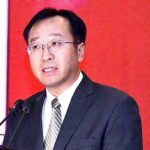 Newly appointed Consul General of China in Karachi, Yang Yundong addressing during the Karachi Editors Club in collaboration with AdPulse at a grand reception hosted in his honor