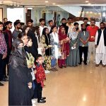 Students and faculty members of the Legend College visiting Senate Museum at Parliament House