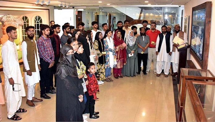 Students and faculty members of the Legend College visiting Senate Museum at Parliament House