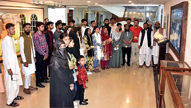 Students and faculty members of the Legend College visiting Senate Museum at Parliament House