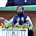 Governor Punjab Engineer Baligh-ur-Rehman addressing at the inauguration ceremony of the Prime Minister Youth Talent Hunt Sports League Program