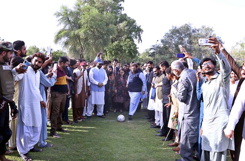 Governor Punjab Engineer Baligh-ur-Rehman addressing at the inauguration ceremony of the Prime Minister Youth Talent Hunt Sports League Program