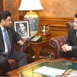 Newly appointed Consul General of Thailand Narut Soontarodom called on Governor Sindh Kamran Khan Tessori