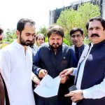 Federal Minister for Overseas Pakistani & Human Resource Development, Mr. Sajid Hussain Turi distributing motorcycles in the affectees of Radio Pakistan Peshawar Incident
