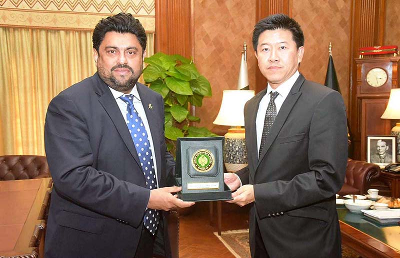 Newly appointed Consul General of Thailand Narut Soontarodom called on Governor Sindh Kamran Khan Tessori
