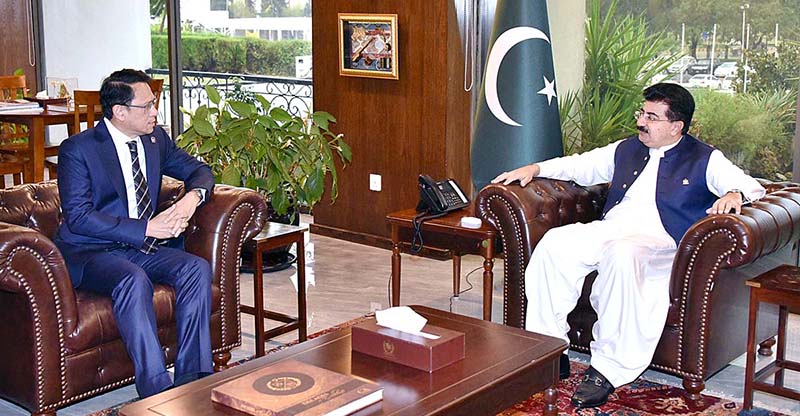 Chakkrid Krachaiwong, Ambassador of Thailand to Pakistan called on Chairman Senate, Muhammad Sadiq Sanjrani at Parliament House