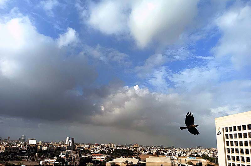 A view of clouds hovering over the skies of Provincial Capital