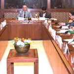 Senator Irfan-ul-Haque Siddiqui, Chairman Senate Standing Committee on Federal Education & Professional Training presiding over a meeting of the committee at Parliament House