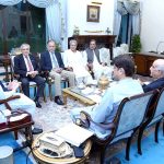 A delegation of Pakistan People’s Party calls on Prime Minister Muhammad Shehbaz Sharif