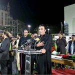 Bilawal Bhutto Zardari, Foreign Minister addressing during inauguration ceremony of Kakri Ground