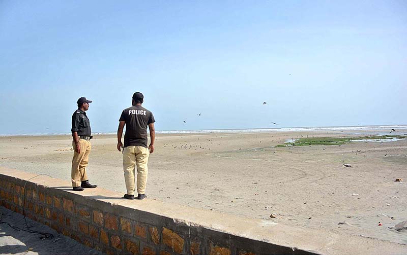 High tides seen at sea view, as a red-alert has already been issued in view of cyclone 'Biparjoy