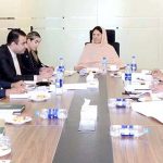 Senator Sana Jamali, Convener EPC (Education Parliamentarians’ Caucus) in a meeting with representatives from the Japan International Cooperation Agency (JICA) at the EPC Secretariat, Senate of Pakistan