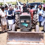 Speaker National Assembly Raja Pervez Ashraf inaugurating the Ground-Breaking Ceremony of Bagh-e-Dastoor at D-Chowk