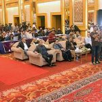 Governor Sindh Kamran Khan Tessori addressing during inaugural ceremony of Cricket tournament organized by Upleta Memon Association