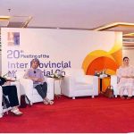 Federal Minister for Human Rights, Mian Riaz Hussain Pirzada addressing as Chief Guest the 20th meeting of Inter-Provincial Ministerial Group