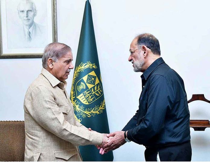 Advisor to PM Sheikh Rohale Asghar calls on Prime Minister Muhammad Shehbaz Sharif