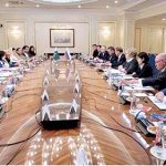 Chairman Senate Muhammad Sadiq Sanjrani along with the delegation meeting the Speaker of the Russian Federation Council Valentina Matviyenko