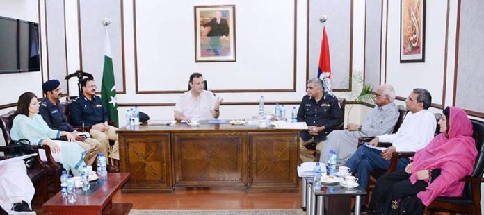Senator Walid Iqbal, Chairman Senate Standing Committee on Human Rights presiding over a meeting of the committee at Central Jail Adiala, Rawalpindi