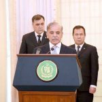 Prime Minister Muhammad Shehbaz Sharif addresses the signing ceremony of TAPI Joint Implementation Plan between Turkmenistan and Pakistan