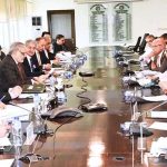 Federal Minister for Finance and Revenue Senator Mohammad Ishaq Dar chairing the meeting of the Cabinet Committee on Inter-Governmental Commercial Transactions (CColGCT)