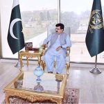 Chairman Senate Muhammad Sadiq Sanjrani in a meeting with Ilyas Masih, President of All Neighbors International and Dr. Chris Gnanakan, American Professor at Parliament House