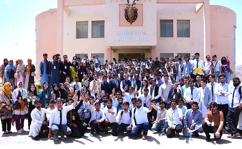 National Youth Summit participants of National Youth Summit in a group photo with Provincial Minister for Sports Abdul Khaliq Hazara at the ending of Summit