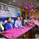 Ms. Marriyum Aurangzeb, Federal Minister for Information and Broadcasting participating in a thanksgiving reception held in view of allocating funds for health insurance in the budget for the journalists & media workers at National Press Club