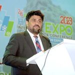 Governor Sindh Kamran Tessori addressing the inauguration ceremony of 28th HVACR International Expo and Conference 2023
