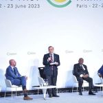 Prime Minister Muhammad Shehbaz Sharif addresses the round table discussion "Innovating with instruments and financing to address new vulnerabilities" at Summit for New Global Financing Pact being held in Paris