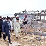 Governor Sindh Kamran Tessori visiting coastal area of Younas Abad