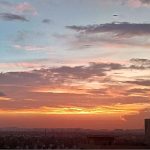 A beautiful view of sunset over the skies of Provincial Capital