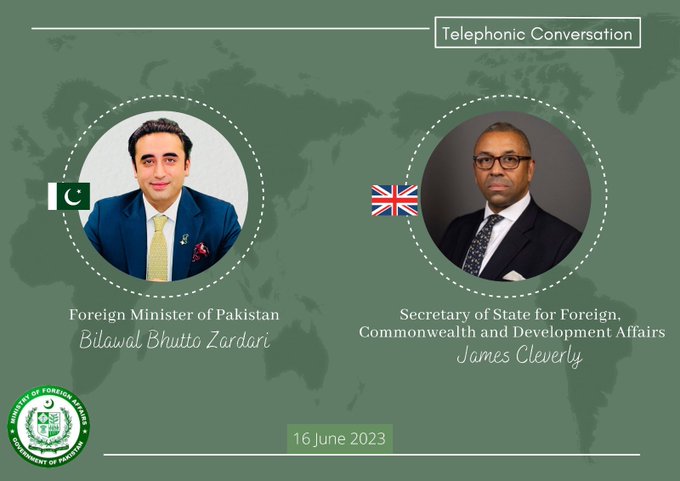 Bilawal, UK foreign secy discuss bilateral ties, climate finance