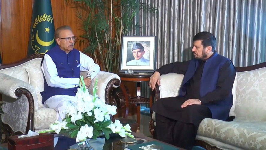 KP Governor, CM call on President