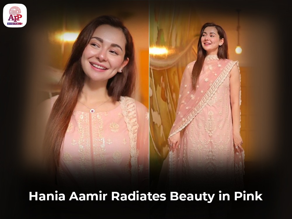 Hania Aamir Radiates Beauty in Pink