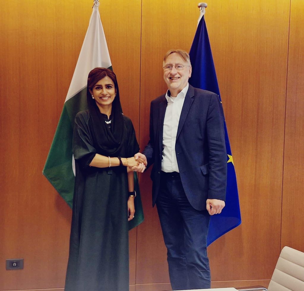 Hina Khar meets EU parliamentary members, discuss bilateral trade, parliamentary relations