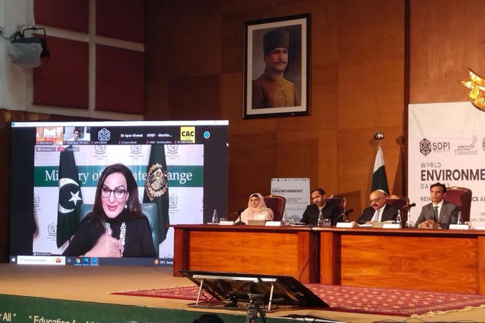 Sherry Rehman for embracing 7Rs strategy to end plastic pollution through circular economy