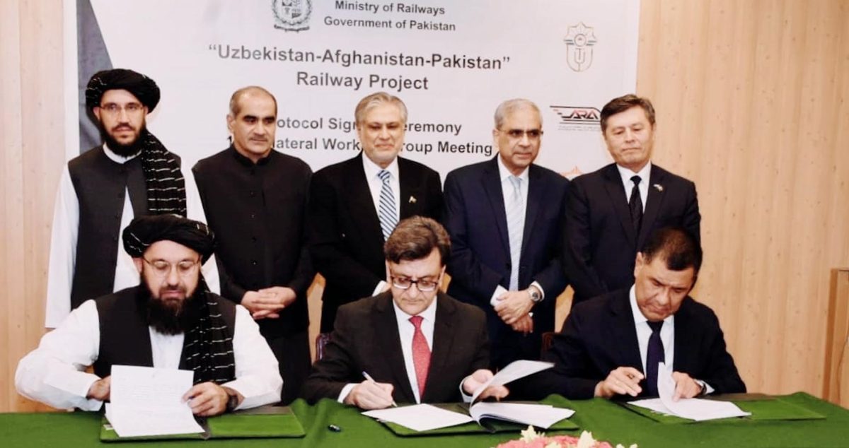 Joint Protocol signed to connect Pak, Uzbek via afghan-trans railway