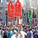 Main procession of Ashura-e-Muharram emergeed from Nishter Park