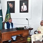 Federal Minister for Railways and Aviation, Khawaja Saad Rafique calls on Prime Minister Muhammad Shehbaz Sharif