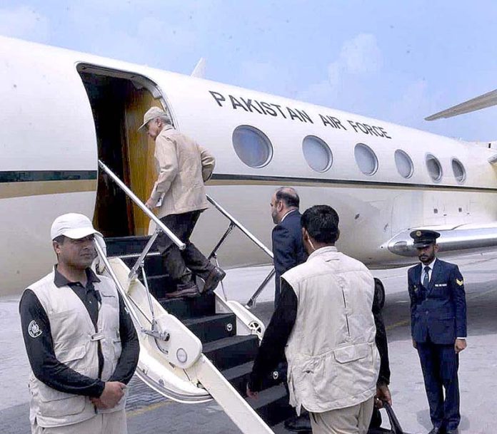 Prime Minister Muhammad Shehbaz Sharif departs for UAE on his one day visit to offer condolences on the demise of Sheikh Saeed Bin Zayed Al-Nahyan