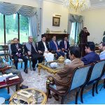 A delegation of MQM led by the Convener Dr. Khalid Maqbool Siddiqui calls on Prime Minister Muhammad Shehbaz Sharif