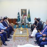 A delegation of MQM led by the Convener Dr. Khalid Maqbool Siddiqui calls on Prime Minister Muhammad Shehbaz Sharif