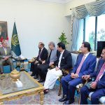 A delegation of MQM led by the Convener Dr. Khalid Maqbool Siddiqui calls on Prime Minister Muhammad Shehbaz Sharif