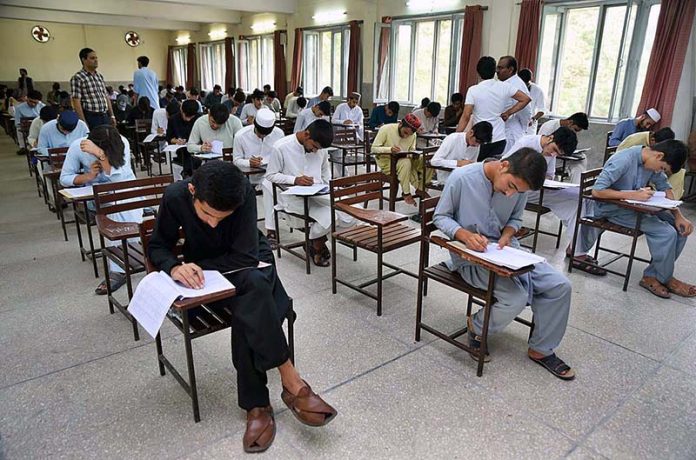 Matric students across KPK participate in Goodwill and CUSIT Talent Scholarship Test held by Peshawar Model Degree Colleges.