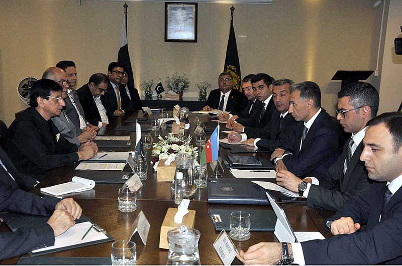 Federal Minister for IT and Telecommunication Syed Amin Ul Haque chair a meeting along with Azerbaijan Minister for Digital Development & Transport |Mr. Rashad Nabiyev at IT Ministry