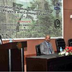 Chairman Pakistan Atomic Energy Commission (PAEC) Raja Ali Raza Anwar addressing during inaugural ceremony of 48th International Nathiagali Summer College (INSC) on Physics and Contemporary Needs at National Center for Physics (NCP) Quaid-e-Azam University